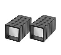 Tiardey 10PCS 3D Floating Frame Display Holder Stands PE Film Transparent Jewelry Storage Box Anti Tarnish Coin Holder - Black