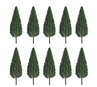 Tiardey 10pcs 5.1inch Model Pine Trees Mini Trees Miniature Forest Railroad Scenery Pine Trees Architecture Trees For DIY Scenery Landscape