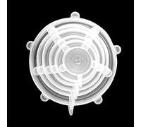 Tiardey 12Pcs Clear Round Silicone Stretch Lids, Various Sizes Silicone Lids Covers for Bowls Cans Dishes, Reusable Food Storage Cover