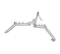 Tiardey 1PCS Outdoor Folding Universal Gas Canister Stand Foldable Metal Tank Stove Base Holder Tripod Bracket For Outdoor Camping Silver