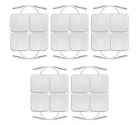 Tiardey 20PCS Tens Pads Replacement Reusable Square Tens Electrode Pads 5X5cm Self-Adhesive Pads to Fit Virtually All Tens Machines for Electrotherapy