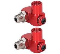 Tiardey 2Packs 1/4 Inch 360 Degree Swivel Air Hose Connector Air Fitting Pneumatic Tool Adapter
