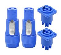 Tiardey 2PCS 3 Pin Male Panel Mount Female for Neutrik Power Cable, AC 250V 20A Plug Jack Adapter for Stage Light LED Screen Audio Equipment