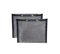 Tiardey 2pcs 9.4x5.5Inch Grill Mesh Bag,Non-Stick Baked Bag Grilling Baking High Temperature Resistant,Reusable for Outdoor Picnic Cooking BBQ
