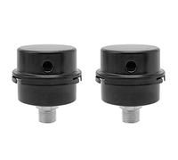 Tiardey 2Pcs Air Compressor Muffler Oil Free Intake Muffler Inlet Filter Silencer Air Compressor Accessories with PT 1/2” 20 mm Metal Body Air Tool Replacement Parts