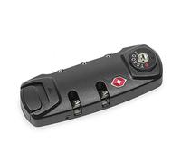 Tiardey 2PCS Black Luggage Locks, Combination Locks with TSA Approved Keyhole, Customs Check Friendly, Easy to Change Password