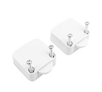 Tiardey 2Pcs Cabinet Lamp Switch, Wardrobe Touch White Switches, Normally Closed Wardrobe Touch Switch for Close Open Door Drawers On Off Light Switch