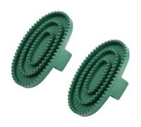 Tiardey 2Pcs Horse Rubber Comb Horse Curry Comb Rubber Hair Remover Comb For Shedding Grooming Horses And Massage