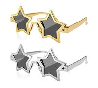 Tiardey 2PCS Star Sunglasses Novelty Party Glasses for Arty Fancy Dress Costume Photo Tools
