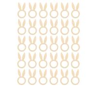 Tiardey 30 Pcs Easter Napkin Rings, Easter Bunny Napkin Holder, for Easter Breakfast Lunch Dinner Party Banquet DIY Crafts Easter Decoration Accessories