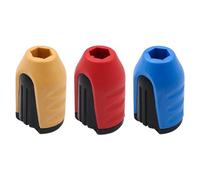 Tiardey 3Pcs Removable Screwdriver Bit Magnetizer Ring, Plastic Magnetic Screw Catcher Holder for 1/4 Inch Shank Screwdriver Bits