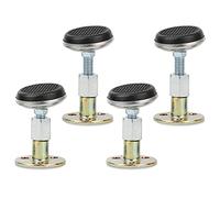 Tiardey 4 Pcs Bed Frame Anti-Shake Tool Bedside Stoppers Adjustable Threaded Fixer Rotatable Swing head for Home Bed Furniture Cabinets Wall Support (56-68mm)
