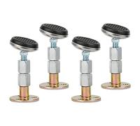 Tiardey 4 Pcs Bed Frame Anti-Shake Tool Bedside Stoppers Adjustable Threaded Fixer Rotatable Swing head for Home Bed Furniture Cabinets Wall Support (65-87mm)