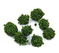 Tiardey 40 Pcs Bush Trees Miniature Vegetation Groups Shrubs Railway Artificial Grass for Model Train Sand Table Gaming Terrain