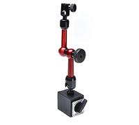 Tiardey 45x30x36mm Adjustable Magnetic Base Holder for Digital Dial Indicator - Red