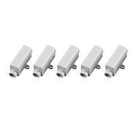 Tiardey 5 Pcs Wire Connector Brass Conductor Double Screws ABS Housing Butt Wire Terminal Block 1000V 100A Suitable for 2.5 to 16 mm2 Wire