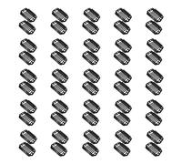 Tiardey 50 PCS Hair Extension Clips 28mm 8 teeth Wig Clips Metal Snap Hair Clips with Rubber Silicone Back for Wigs Hairpiece Accessories