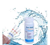 Tiardey 6 in 1 Pool Test Strips for Water Chemical Testing，50 Strips Water Tesing Kit for Swimming Pool/Spa/Hot Tub, Accurate Total Hardness,Free Chlorine,Total Chlorine,Alkalinity and pH