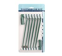 Tiardey 6 Pack Pet Toothbrush with 2 Plastic Finger Toothbrush,Pet Dental Care,Double Head Design,Professional Teeth Cleaning Tools Kit for Dogs Cats,Remove Bad Breath