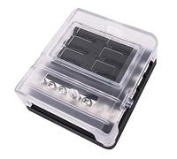 Tiardey 6 Way Fuse Box 12v Blade Fuse Block with LED Indicator, 6 Circuits Fuse Box Holder with W/Negative Bus for Automotive Car Boat Marine SUV RV Van
