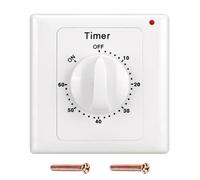 Tiardey 60 Min Countdown Timer Switch AC 220V Switch Knob Style Electronic Mechanical Countdown Control Timer Socket Time Switch