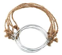 Tiardey 6PCS Mason Jars Hanger Hemp rope handle DIY Solar Lamp Hangers Metal Ring with Burlap Handles for #70