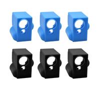 Tiardey 6PCS Volcano Silicone Sock for PT100 Volcano Heater Block Cover Hotend Extruder(Black+Blue)