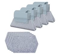 Tiardey 8pcs Multi-Purpose Groove Cleaning Brush Kit Tool with Scouring Pads for Handheld Window,Kitchen Bathroom,Household Door Gap Track Cleaning