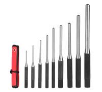 Tiardey 9 Pieces Roll Pin Punch Set Pin Punch Round Punch Tool Set 9pc Pin Punch Set with Punching Chisel and Storage Bag for Car Watch Repair with Sizes 1/16 to 5/16