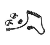 Tiardey Air Acoustic Tube Coil Audio Tube with Soft Silicone Earbuds Earmould for Two Way Radio Covert Earpiece Walkie Talkie Headset Kit Black
