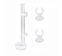 Tiardey Aquarium Feeding Tube, Glass Fish Feeder with Shrimp Dish & 2 Suction Cups (20cm)