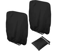 Tiardey Black Chair Cover,Outdoor Folding Chair Cover Waterproof Dustproof and UV Resistant,7.9/13x28x43inch