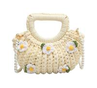Tiardey Crochet Knitting Bag Material with Wooden Handle Starter Crafts Supplies Set for Adults Beginners
