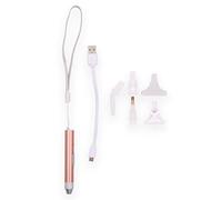 Tiardey Diamond Painting Pen Point Drill Pen with Light 5D DIY Rechargeable Diamond Painting Tool for DIY Painting Craft (Rose Gold)