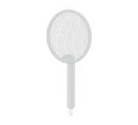 Tiardey Electric Fly Swatter USB Foldable Mosquito Swatter with Mosquito Trap Lamp for Indoor and Outdoor Use