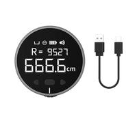Tiardey Electronic Digital Tape Measure,LCD Display Digital Ruler,Rechargeable Length Measuring Tool (Black)
