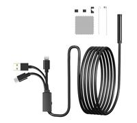 Tiardey Endoscope Inspection Camera 3 in1 Endoscope with LED Lights Compatible with iOS/Android Systems