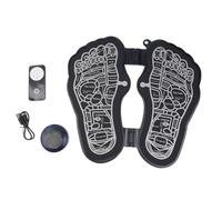 Tiardey Folding Portable Electric Massage Mat Reflexology Electronic Feet Massager for Pain and Circulation EMS ortable Leg Massage Machine with 8 Modes