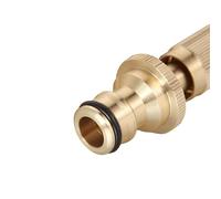 Tiardey Garden Hose Nozzle with Quick Connector Brass Hose Pipe Nozzle for Washing Cars Watering Flowers Cleaning Irrigation