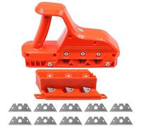 Tiardey Gypsum Board Chamferer Plane Drywall Edge Chamfer Tool Woodworking Hand Tool Chamfer Tools (45° + 60°)
