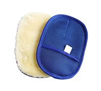Tiardey imitation wool Mitt,Car Wash Glove Car Cleaning Ultra Soft Lambskin Wash Pad - Blue