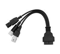 Tiardey Motorbike Parts,3 4 6 Pin OBD2 Diagnostic Cable OBD Fault Code Reader Adaptor Motorcycle OBD-II Engine System Diagnostic Tools(Black)