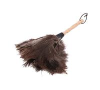 Tiardey Ostrich Feather Duster 13 Inch Feather Dusters Household Dust Removal Tool with Wooden Handle Cleaning Brush Tool for Home Garden Cobweb Ceiling Fan Furniture Dusting Swifter Dusters