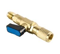 Tiardey Refrigerant Ball Valve Adapter Air Conditioner Refrigerant Ball Valve Refrigerant Liquid Hose Ball Valve Adapter AC Refrigeration Valve For Air Conditioner