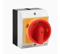 Tiardey Rotary Switch, 16A, 4 Pin, ABS, Off-On-Off Operation, Rotary Actuator, Normally Open Copper Contact, Panel Mount, Multi-Way, Through Hole Terminals