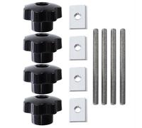 Tiardey T Track Bolts kit M8 T-Slot Bolts for Aluminium Channels Woodworking Tool Workbenches Jigs and Fixtures