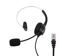Tiardey Universal Telephone Headset Direct Connect Hands Free Headset For Corded Landline Telephones - Monaural Telephone Headset
