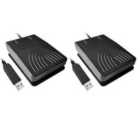 Tiardey USB Single Foot Pedal Optical Switch Control One Key Program Computer Keyboard Mouse Game Action HID (Pack of 2)