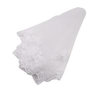 Tiardey White Bridal Veil Women's Simple Tulle Short Wedding Veil for Party Bridal Shower with Comb - 3M/118inch