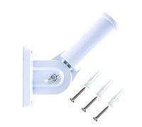 Tiardey White Multi-Position Flag Pole Mounting Bracket with Hardwares - Made of Aluminum alloy Adjustable stainless steel single hole base